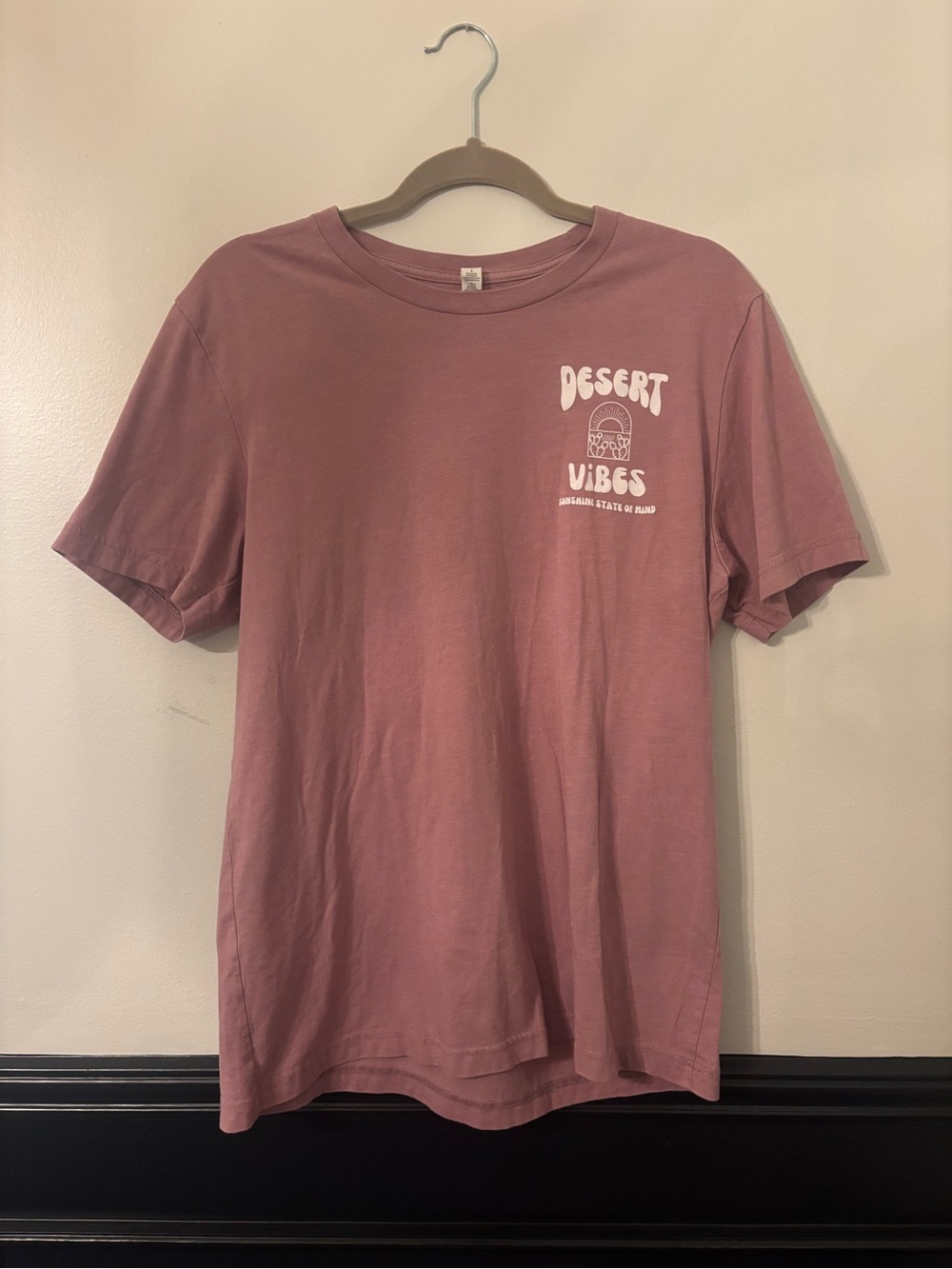 Crewneck T-Shirt - Dusty Rose - Desert Vibes - L